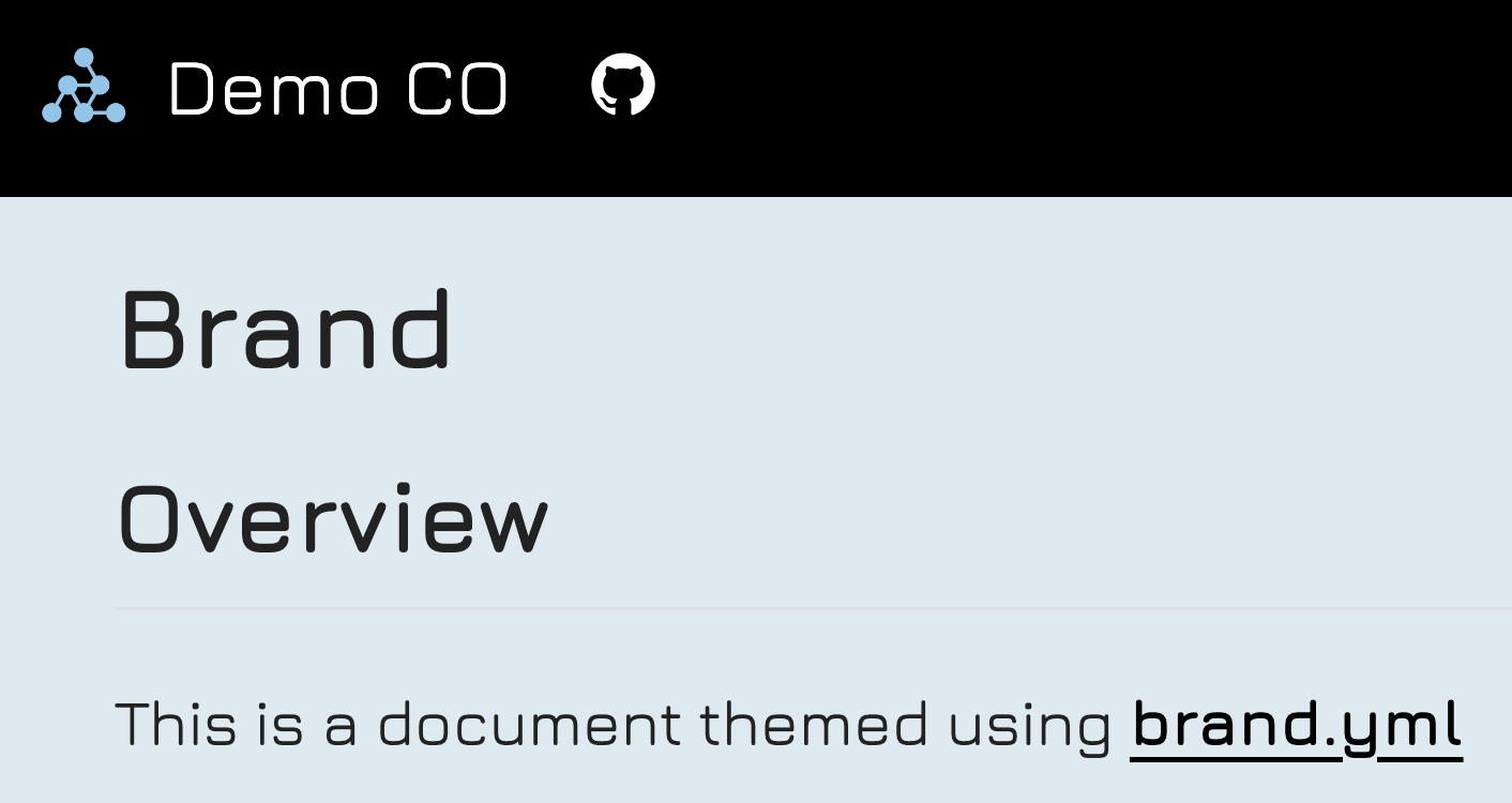 Screenshot of a webpage. It looks identical to the previous image, except for underlined links and white text on the navbar.